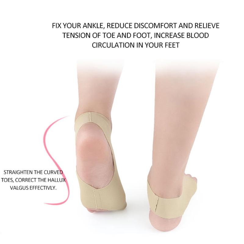 

1 Pair Foot Care Hallux Protecting Valgus Correction Guard Super-thin Men Women Bandage Breathable Pain Relief Toe Separator, As pic