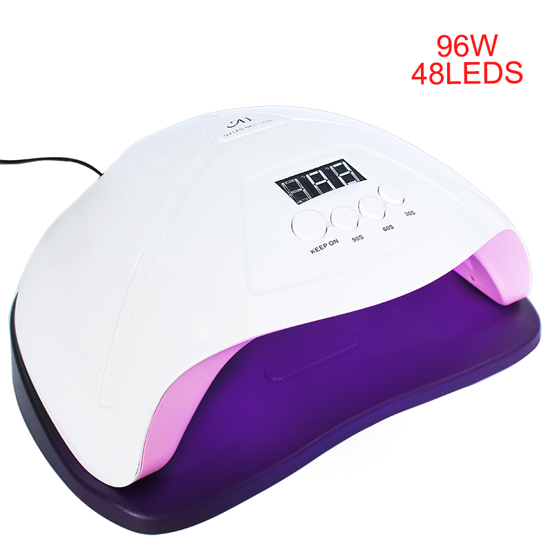 

Nail Dryer For Nail LED Lamp 96/36W For All Gels 48/18 LED UV Lamp Machine Curing 30s/60s/99sTimer Connector
