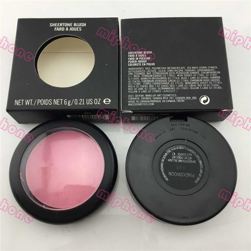 

Top quality Powder Shimmer Blush 24 Color available SHEERTONE BLUSH MARGIN PINCHME PINK SWOON 6g Face Blushes 1pcs ePacket shipping