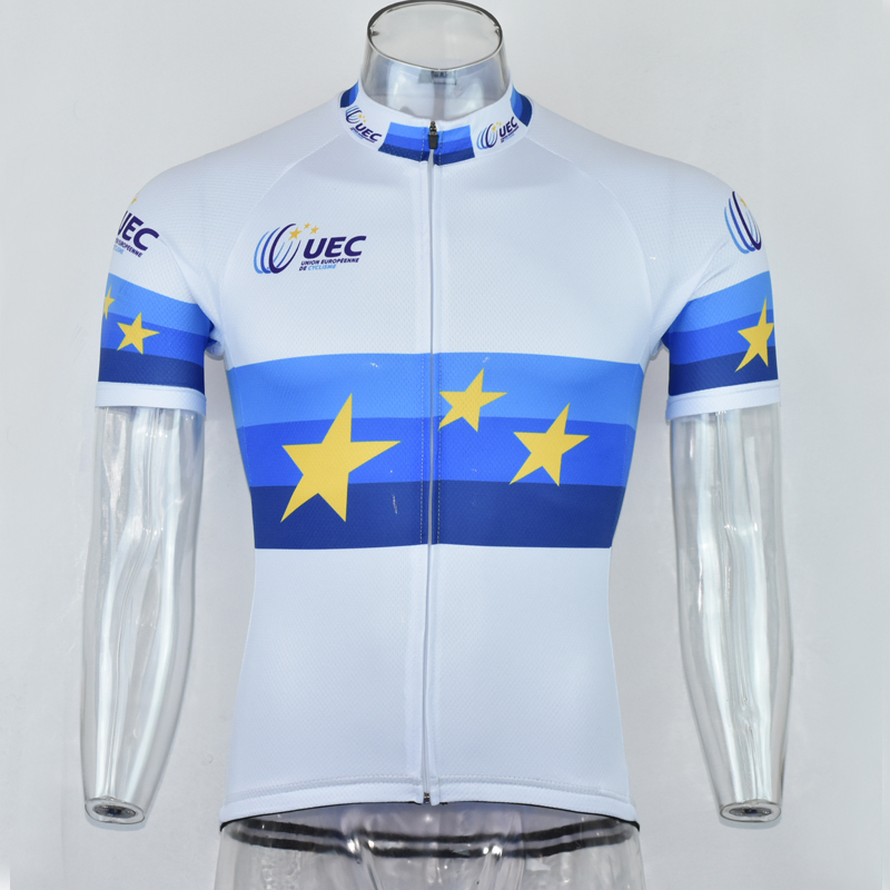 

2020 White Blue New Team Cycling Jersey Customized Road Mountain Race Top max storm 4 Pockets, Photo style
