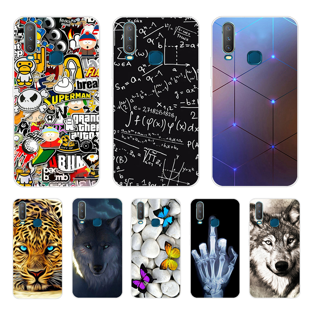 

6.35 For Vivo Y17 Y15 Y12 Y3 Case Soft TPU Case For VIVO Y 17 Y 15 Y 12 3 Back Cover Case Silicone Coque Cool Funda, Beige