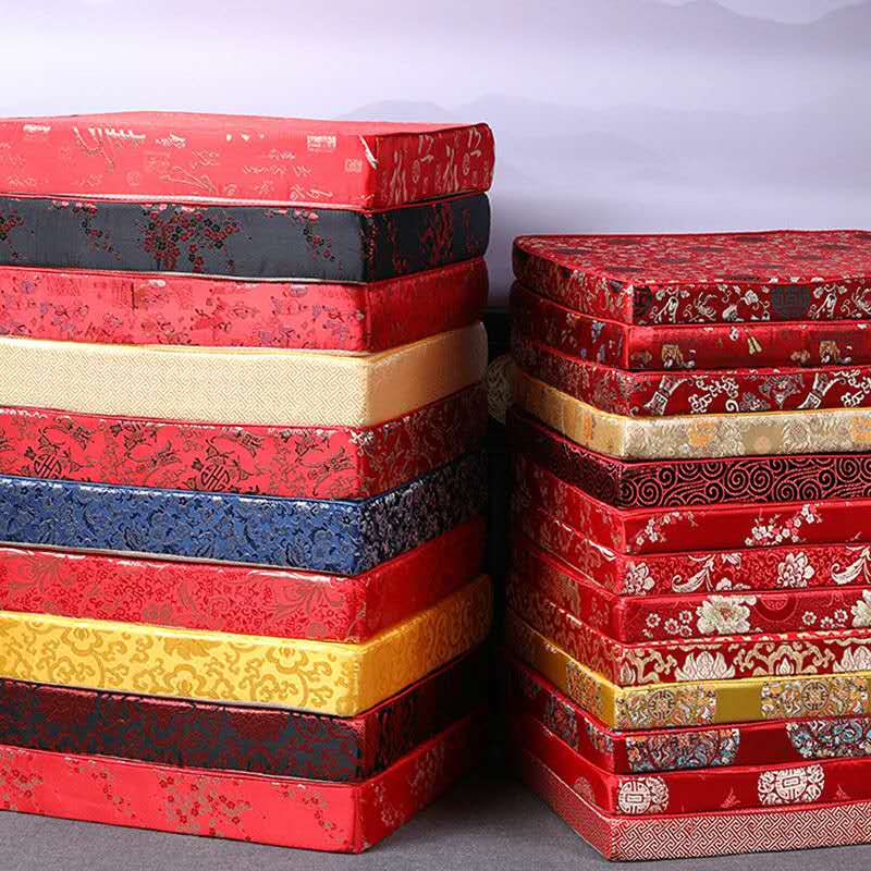 Custom Thicken deep 5cm 8cm Comfort Seat Cushions for Dining Chairs Armchair Sofa Sitting Mat Chinese Silk brocade Non-slip Pad Home Decoration-image-545019069