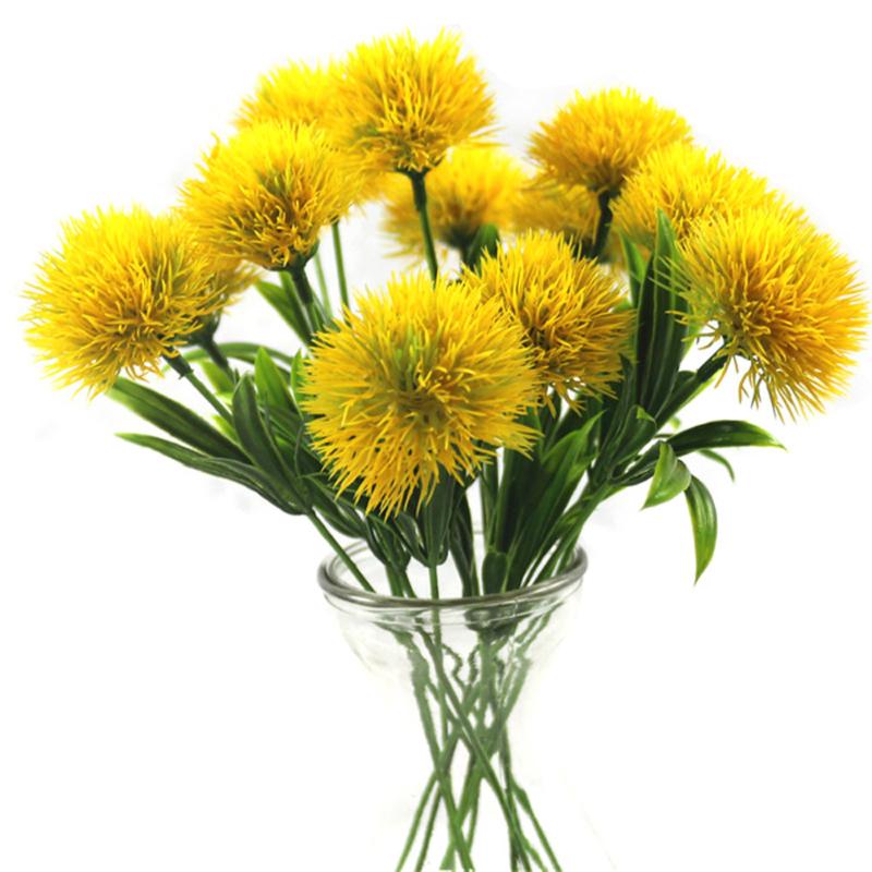 

80 Pcs 25cm Artificial Flowers Dandelion Fake Flower Home Store Valentine's Wedding Decorations Party Home Decoration