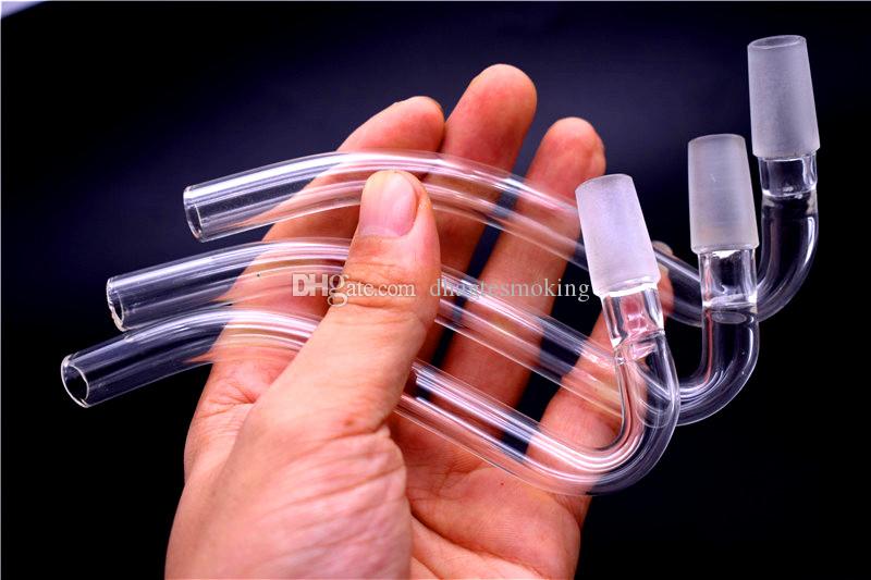 

Glass J-Hook Adapter 14 / 18mm male female Joint for Glass Pipe Water Bongs Ash Catcher Adapter Bowl