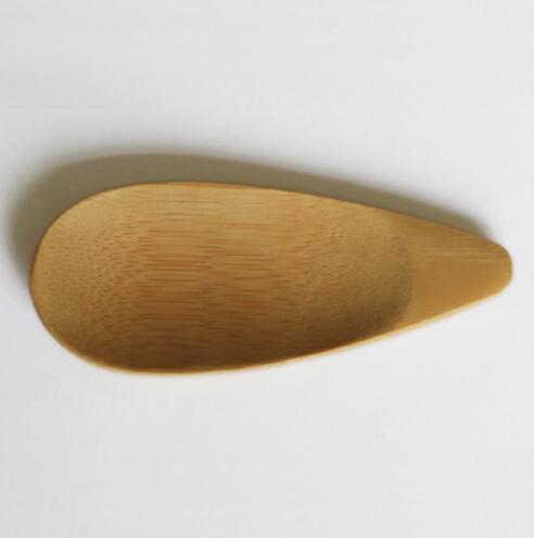 

100pcs Creative Natural Bamboo Spoon Tea Scoops Mini Short Handle Tea Spoon 10*4cm Eco Friendly Tea Tools