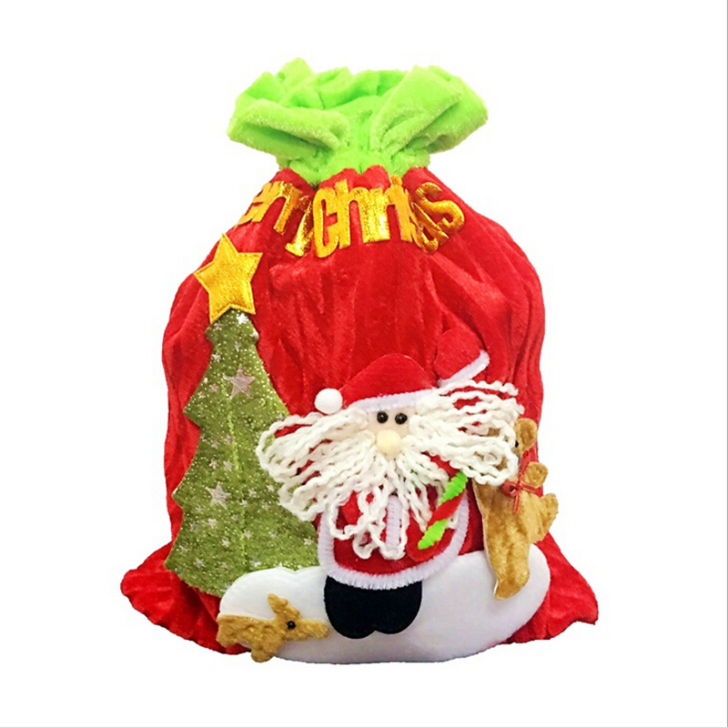 

2019 New Creative Christmas Santa Claus Candy/Gift Bags Christmas Home Party Decoration Hot Sale Gift Bag Supplies