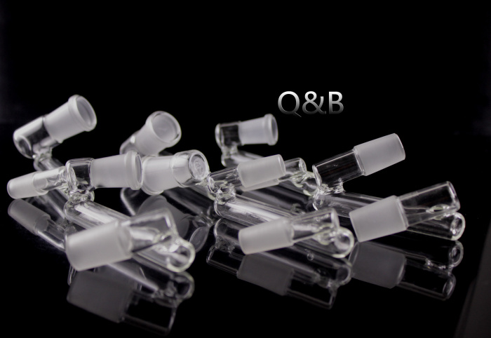 

QBsomk Drop down adapter reclaimer 3.5" Male to Female 10mm 14mm 18mm glass Dropdown Adapter glass oil rigs adapters wholesale