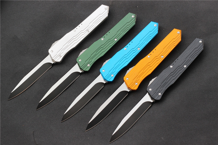 

VESPA Version Knife Blade:D2 Handle:7075Aluminum+TC4,camping survival outdoor EDC hunt Tactical tool dinner kitchen knife,Free shipping