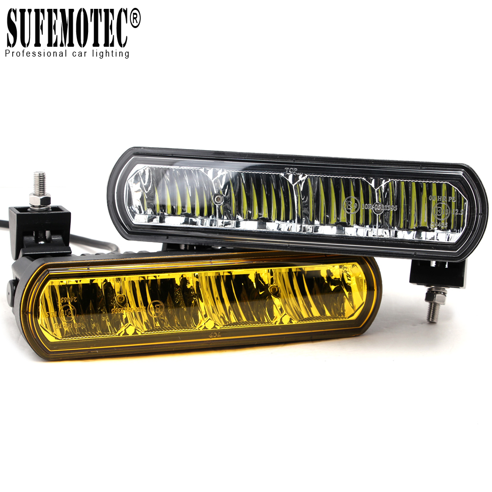9W Weiß Nebelleuchten Wasserdicht Universal 2x 19W Motorrad Gelb LED Blinker