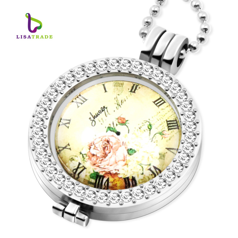 

Chains My Coin Necklace "Clock" 33mm Coins Disc Fit 35mm Holder With Bead Chain 6 Styles Can Choose MICP62-67