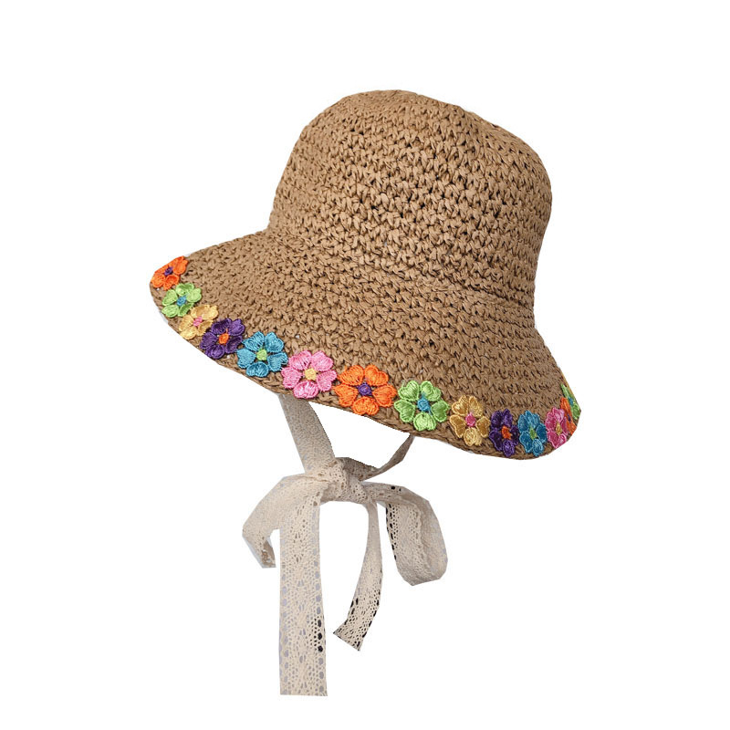 Kids boys girls cowboy summer breathable hat straw sun hat children hats