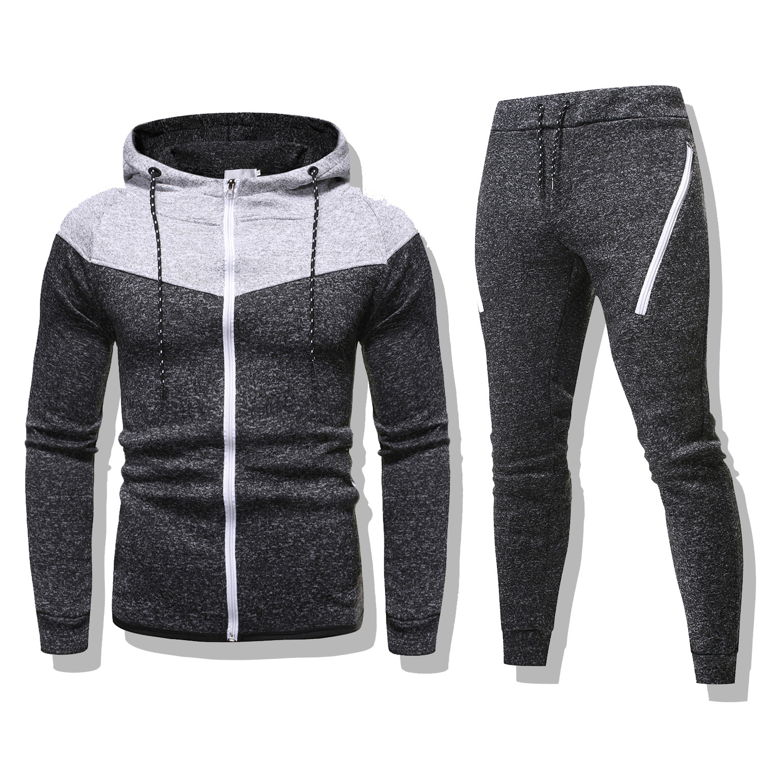 red tracksuit with white writing