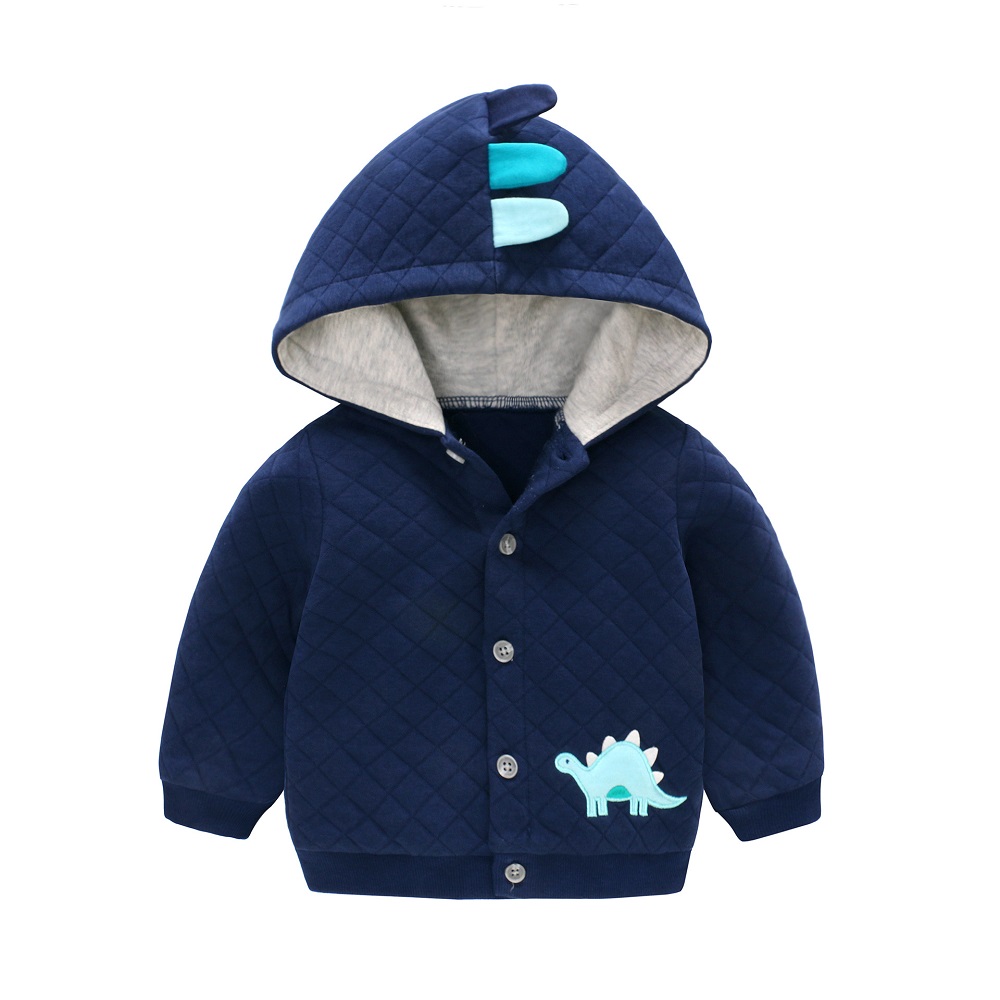

Baby clothes Baby Cost Baby Boy Jackets Kids Outerwear Qute Dragon Embroidery Spring Autumn Jackets Children Clothes, Dark blue