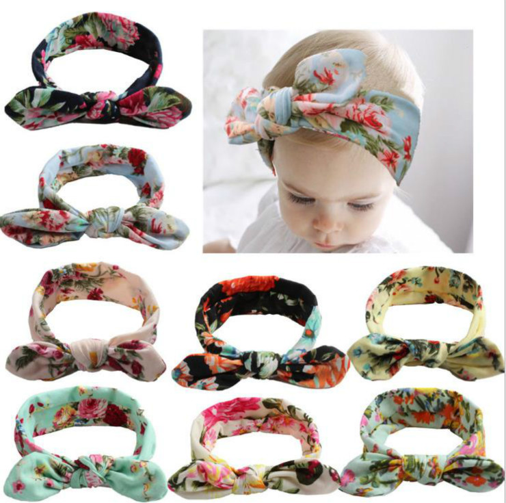 

2020 New Children's Baby Accessories Explosion Fashion Print Cross Hair Band Headband Baby Simple Bohemian Hair Accessories, #1
