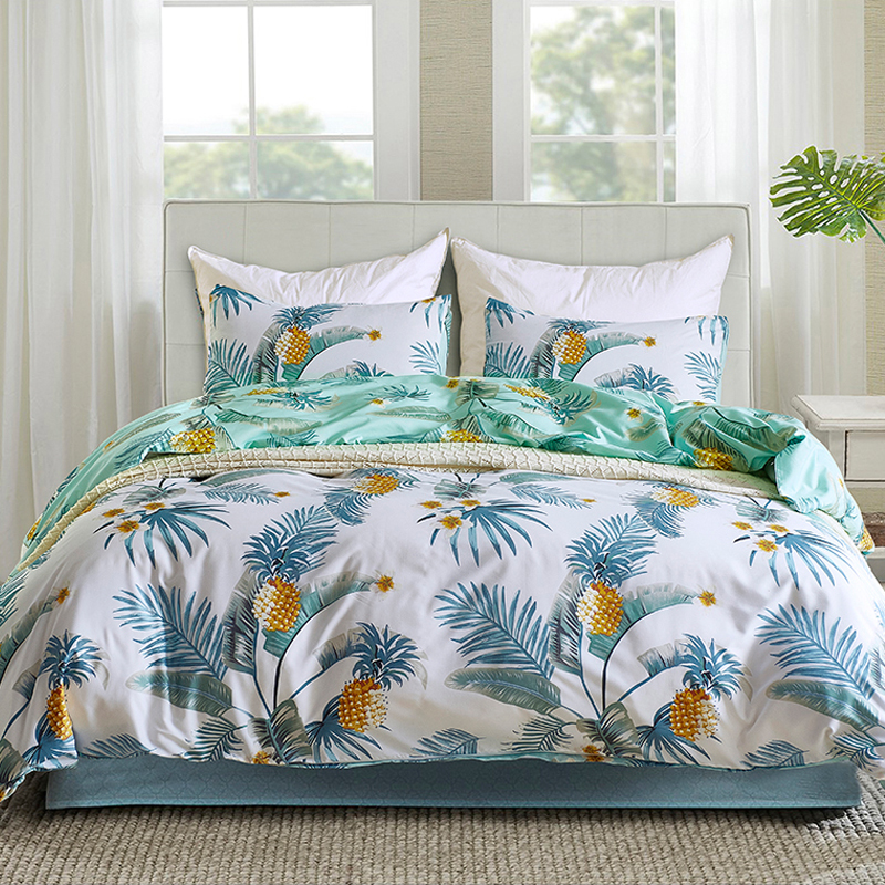 

90g flowers print bedding set Duvet Covers Home textile bedroom decoration comforter bedding sets bedclothes bed linen(NO sheet