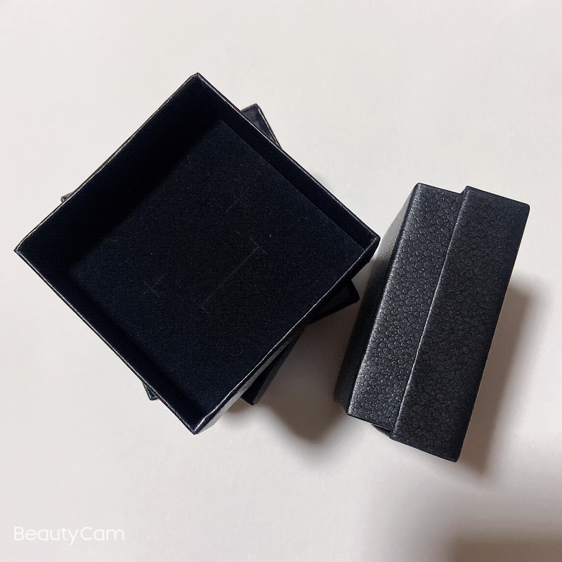 

7.5*7.5*3.5cm Fashion simple black square sponge gift box C jewelry storage box heaven and earth cover high-grade jewelry box, Black;white