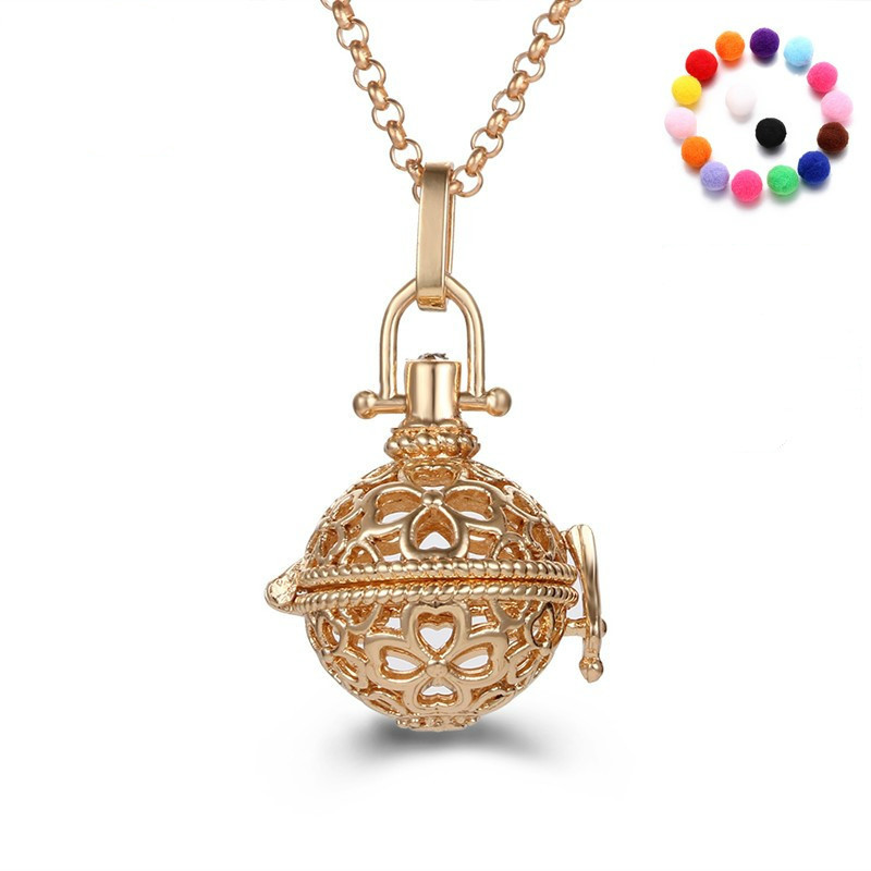 

Essential Oils Diffuser Necklace Gold Silver Rose Gold Antique Silver Aromatherapy Diffuser Pendants With 28 Inches Chain Fashion Jewelry
