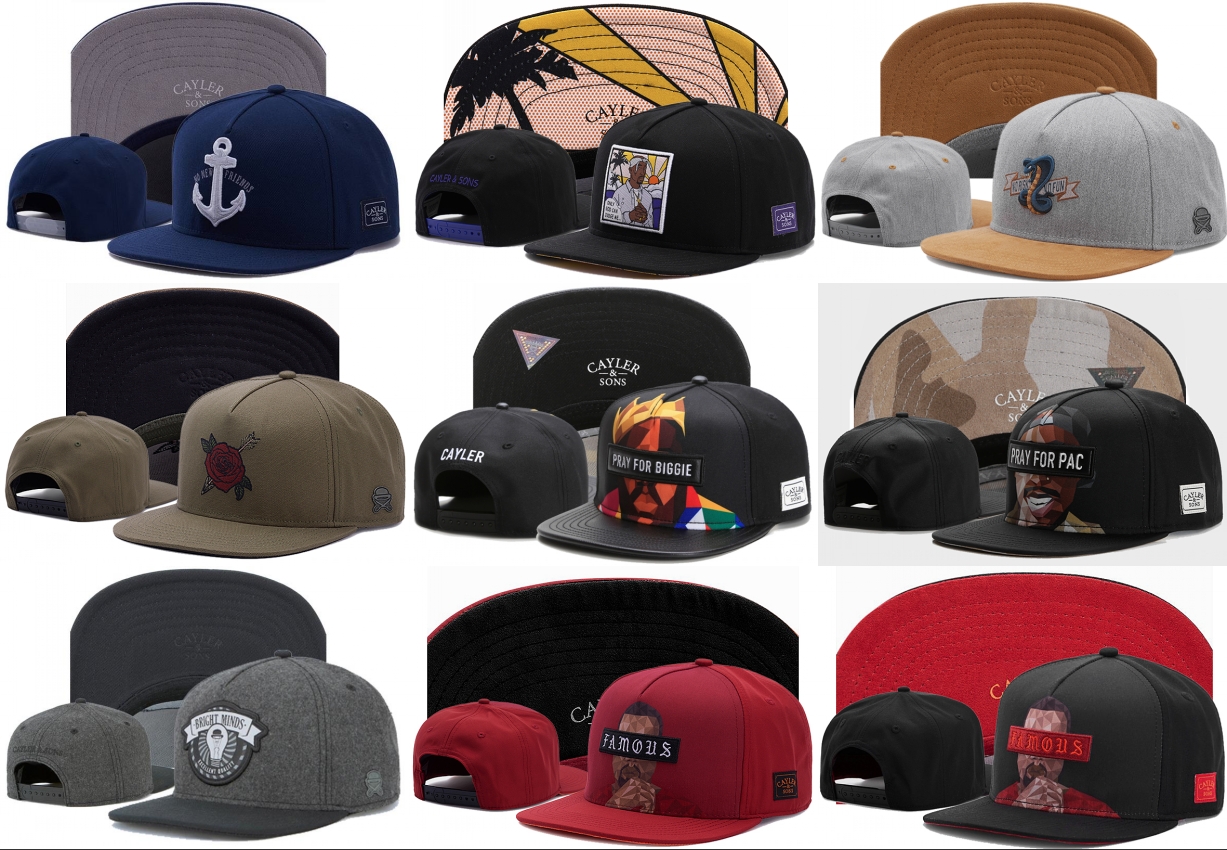 

2019 PRAY FOR BIGGIE Cayler & Sons black snapbacks Men Women Basketball caps Team Football Hip Hop adjustable snapback Baseball cap