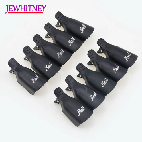10pcs/set Nail Clips Gel Polish Remover Nail Art Soakers UV Degreaser Polish Remover Tool Plastic Clips Soak Off Caps-image-438032734