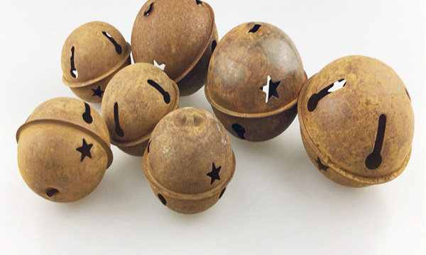 

Rustic Jingle Bells Antique Small Iron Witch Ornament DIY Christmas Decor