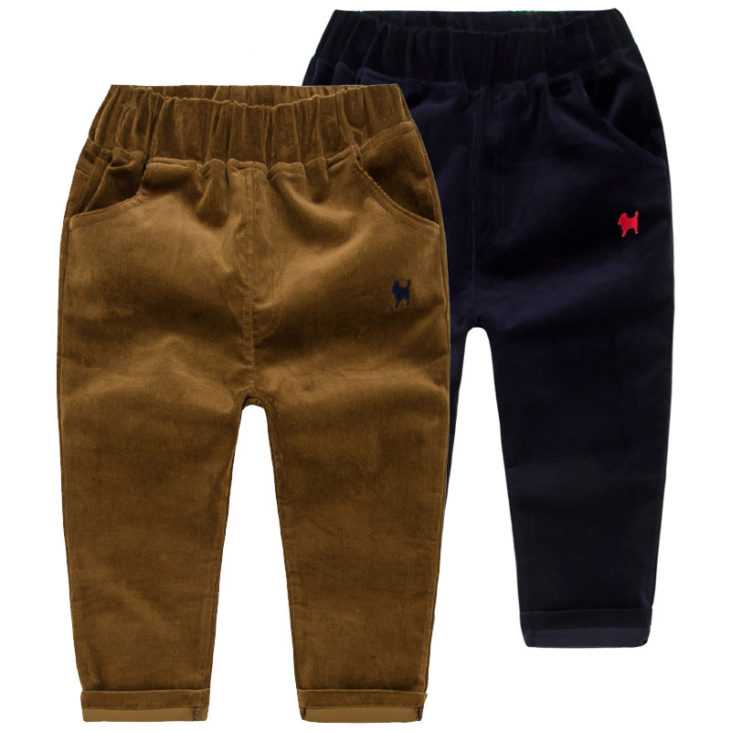 

Kids Corduroy pants Boys Spring Autumn Animal Print Kids Trousers Casual Outwear Trousers Children Clothing