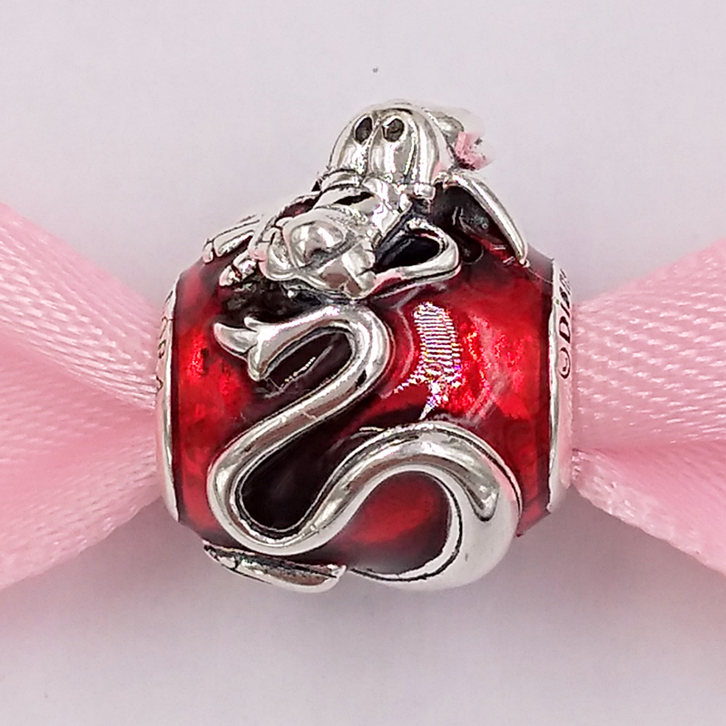 

Authentic 925 Sterling Silver Beads DSN Mulan Mushu Charm Charms Fits European Pandora Style Jewelry Bracelets & Necklace 798632C01