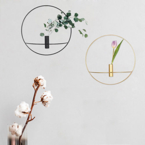 

3D Geometric Wall Mounted Candlestick Metal Wall Light Candle Holder Sconce Nordic Style Home Decor