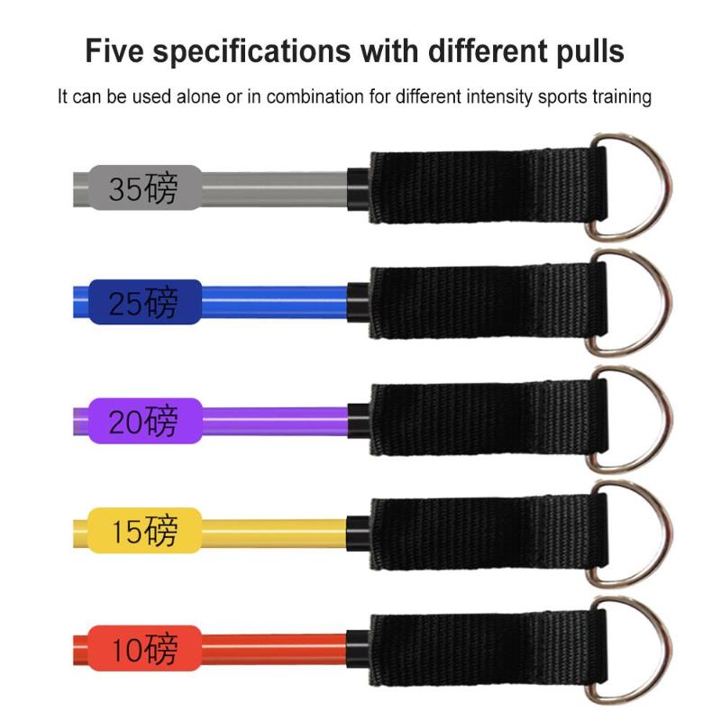 

TPE Fitness Pull Rope Tension Band 11pcs/ Set Pull Rope Latex Portable Muscle Training Equipment Puller Stretch Arm Apparatus
