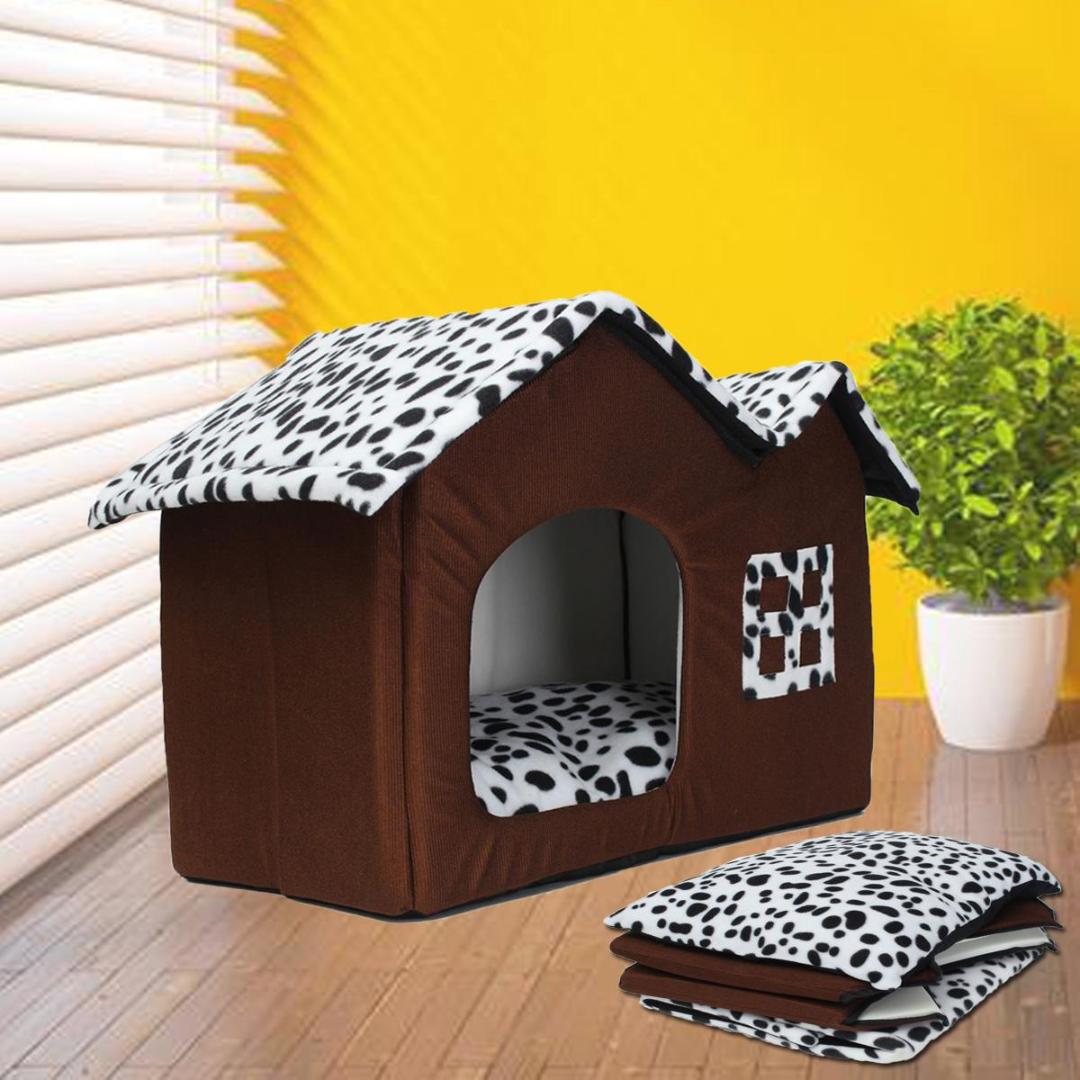 

Portable Spot Double Top Pet House Dog Cat Sleep Bed Warm Cozy Puppy Beding Home Pad Cushioh