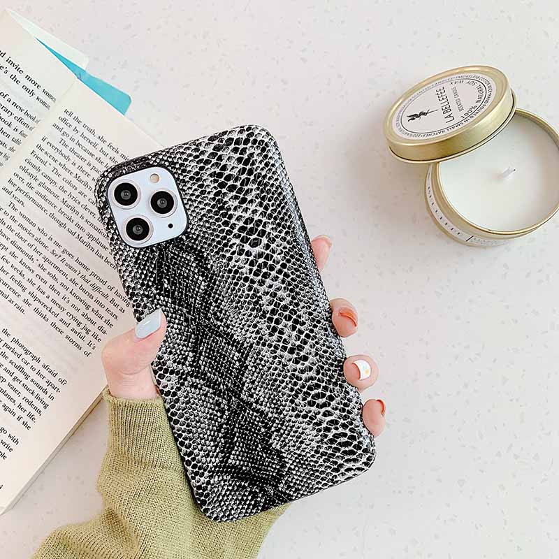 

Phone Case for Iphone 11pro/11/11promax XS/X XR XSMAX 7P/8P 7/8 6P/6SP 6/6S Protective Shell Fashion Snake Skin Pattern Back Cover#2, Yellow