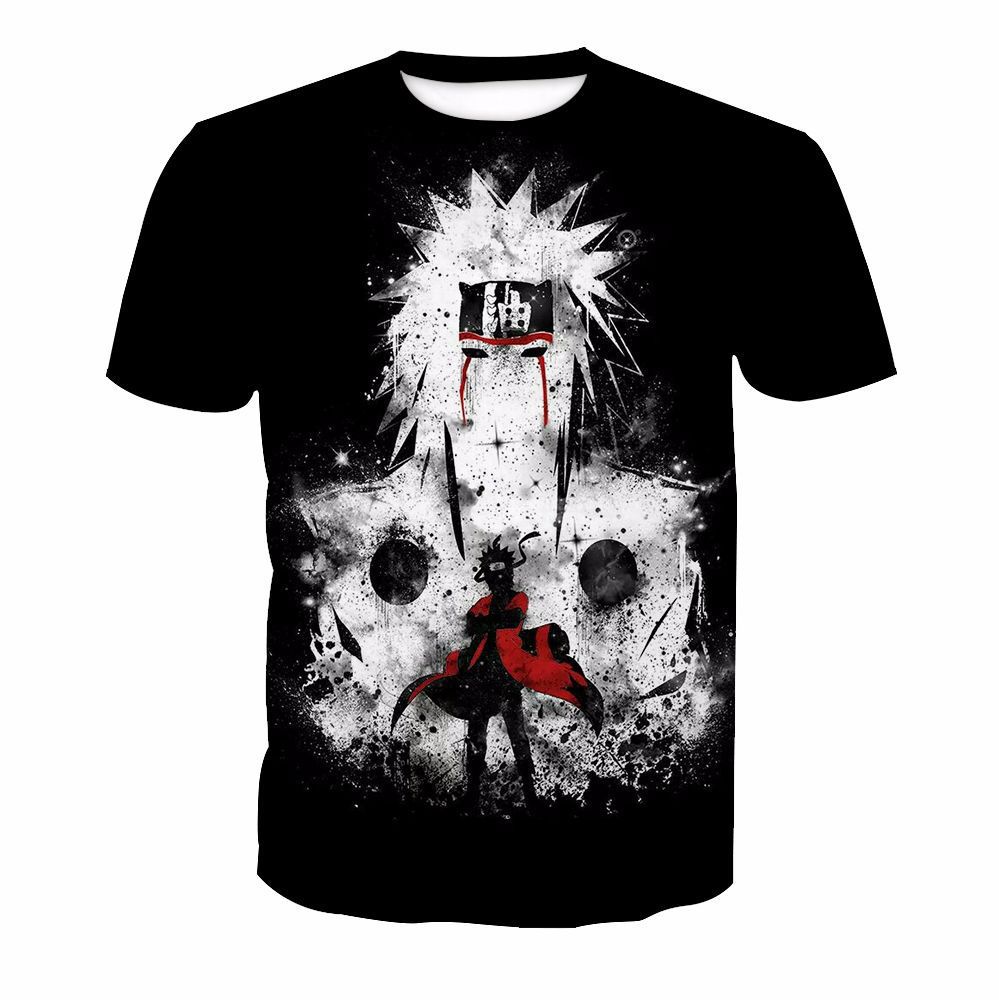

men fashion t shirt brand summer tees Naruto Shippuden Red Sun Anime striped men t-shirt 100% cotton top tees t shirts for men, 10#