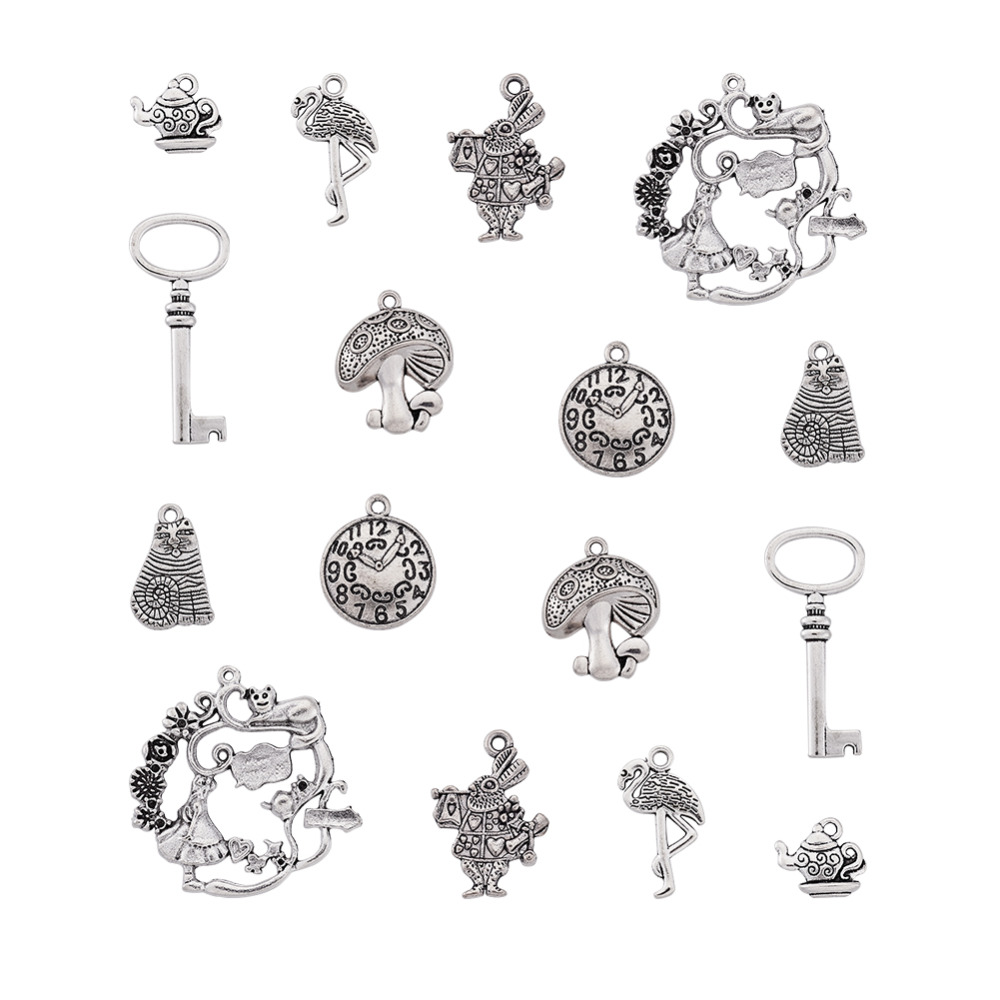 Fairytale Princess Castle Charms 3 choices Tibetan Alloy Antique Silver