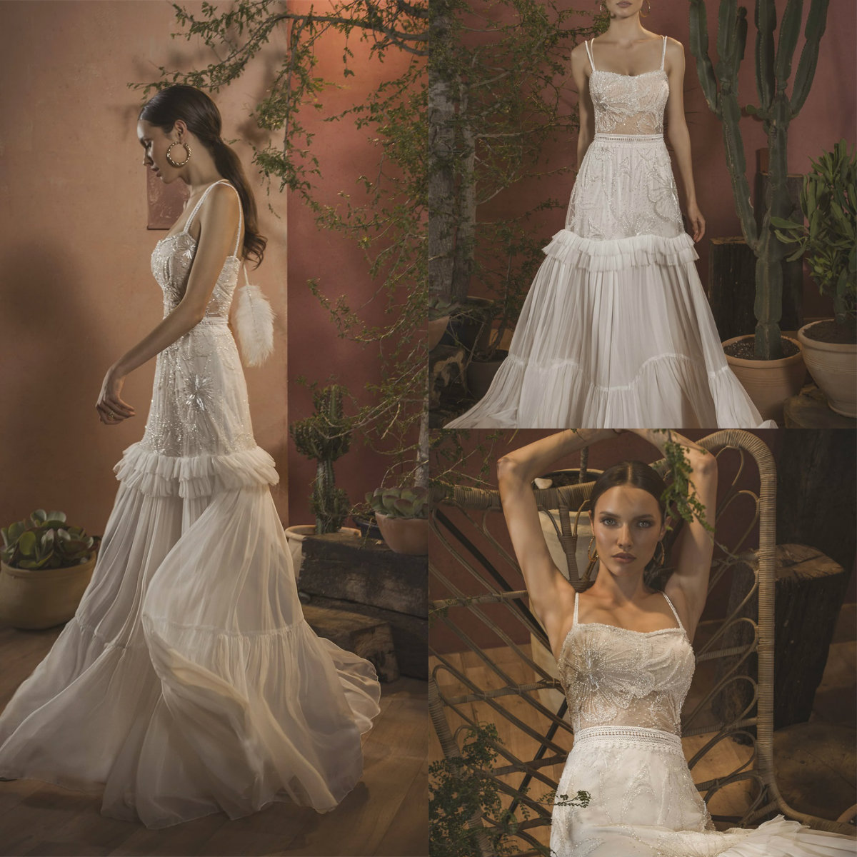 

Sleeveless A Line Wedding Dresses Spaghettti Appliques Sequins Lace Plus Size Wedding Dress Sweep Train Robes De Mariée, Lavender