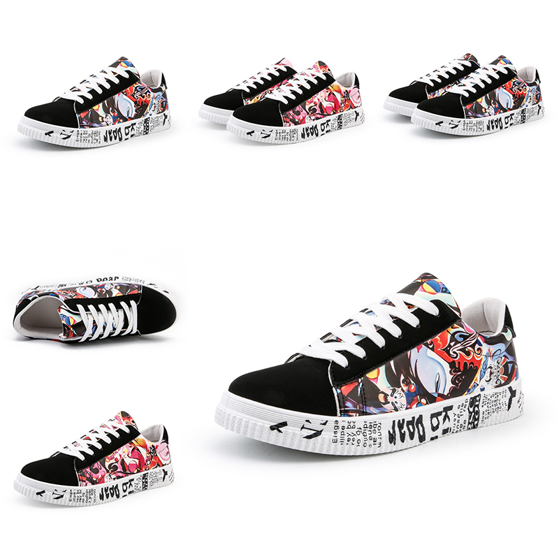 

Non Brand women men casual run shoes Platform Leather CNY Theatrical Facebook printing Designer sneakers Homemade brand Made in China, A1