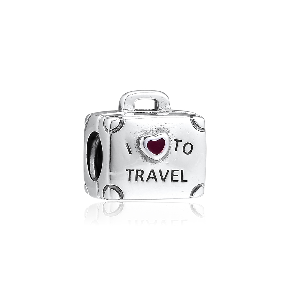 2019 Original 925 Sterling Silver Jewelry Window Heart Charm Beads Fits European Pandora Bracelets Necklace for Women Making-image-470575821