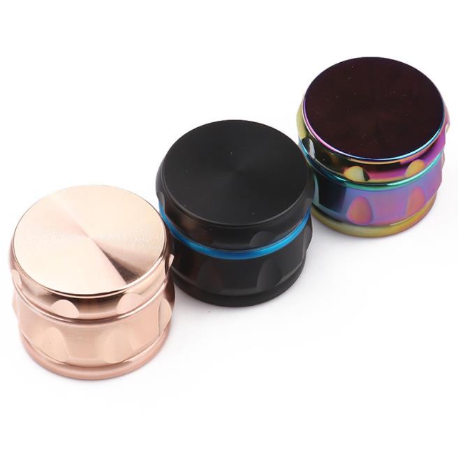 

63MM Diameter Drum-shaped 4-layer Metal Smoke Grinder Manual Net Smoke Grinder