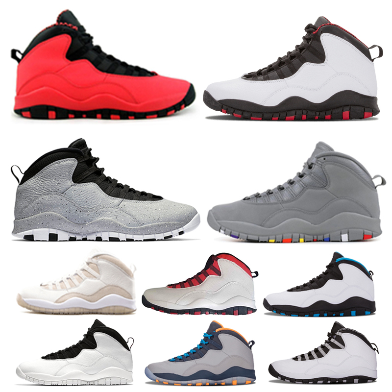 

New Hot 10 10s Westbrook Cool Grey Basketball Shoes Men Women GS Fusion Red black white I'm Back trainer Sneakers, Steel grey