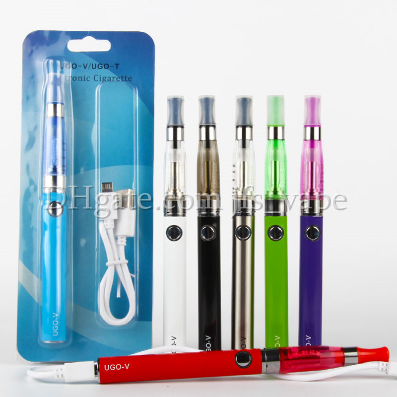 

UGO CE4 Vape Pen Blister Starter Kits EGO-T Micro USB 510 Thread Vape Battery Electronic Cigarette 650 900 mAh Vaporizer With USB Charger, Multi