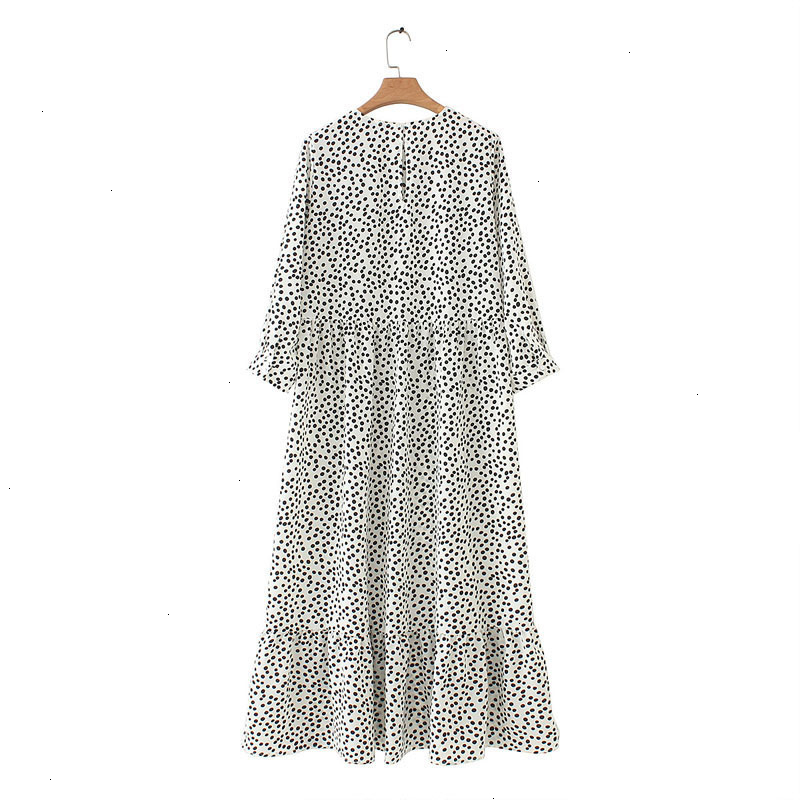 latin quarters dot print maxi dress