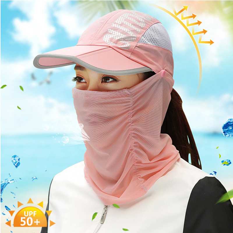 

Summer Anti-ultraviolet Fishing Sunscreen Hat Outdoor Quick-drying Cold Hat Foldable Sun, Khaki