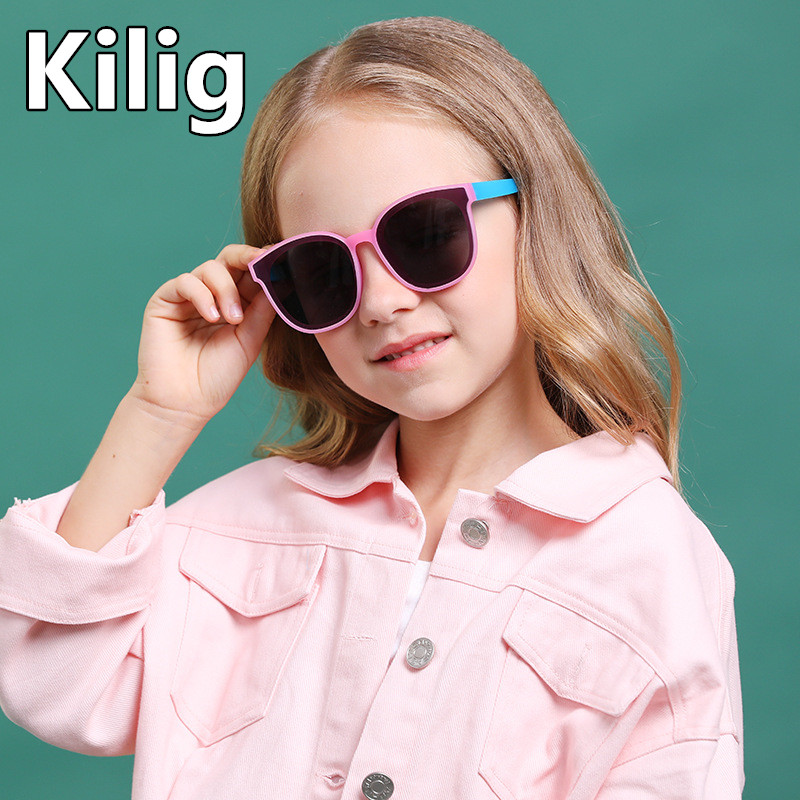 

2020 New Polarized Kids Sunglasses Boys Girls Goggle Square Sun Glasses TR90 Soft Flexible Material Eyewear Gafas Infantil