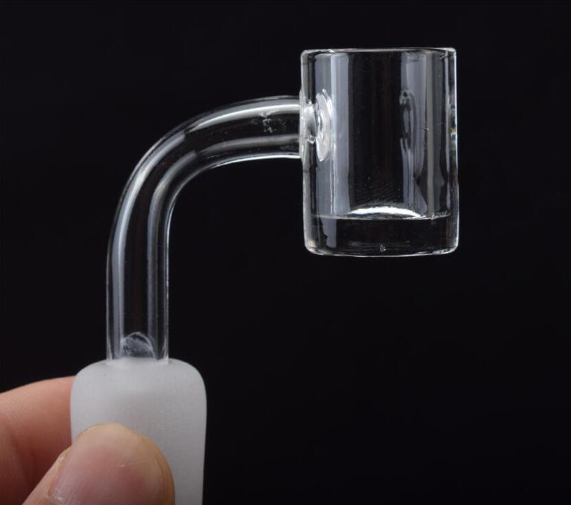 

4mm Flat Top Quartz Banger Nail 10mm 14mm 18mm Male Female 45 90 Quartz Bangers Nails For Glass Water Bongs Oil Dab Rigs