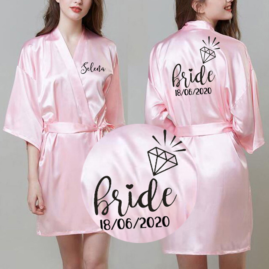 personalized bride robe