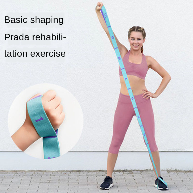 

Yoga elastic band tension band yoga dance training tension foundation shaping Pilates rehabilitation, Blue