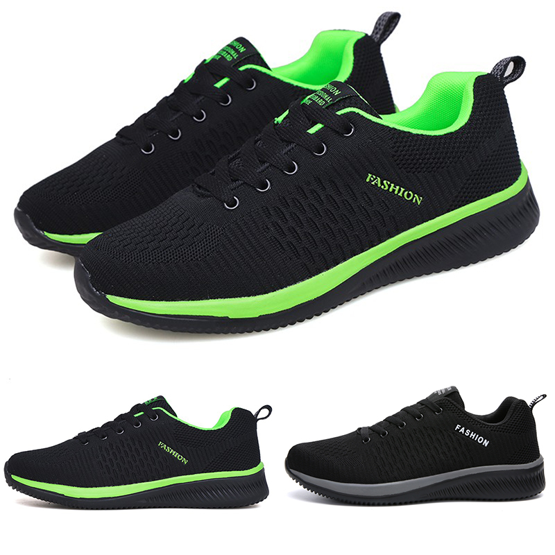 

2020 Drop shipping grey sneaker cool style7 soft green red lace cushion MEN boy Running Shoes Designer trainers Sports Sneakers 38-47, Color#1
