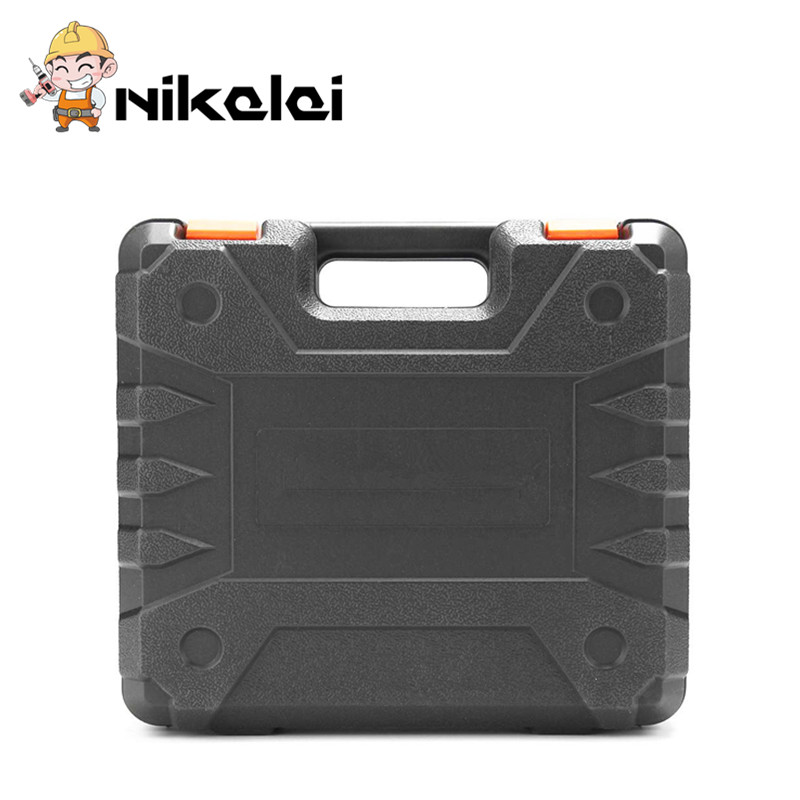 

25V impact drill screwdriver suitcase 16.8v 12v electric drill plastic box carry case Handling bag