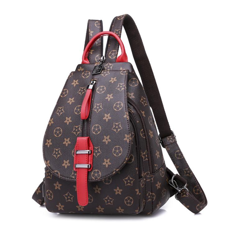 

2021 Genuine Leather Backpack Leisure backpack lady bag travel bag Small big capacity Handbag Woman bag Backpack Style Fashion Bags Mini 608, Vifn