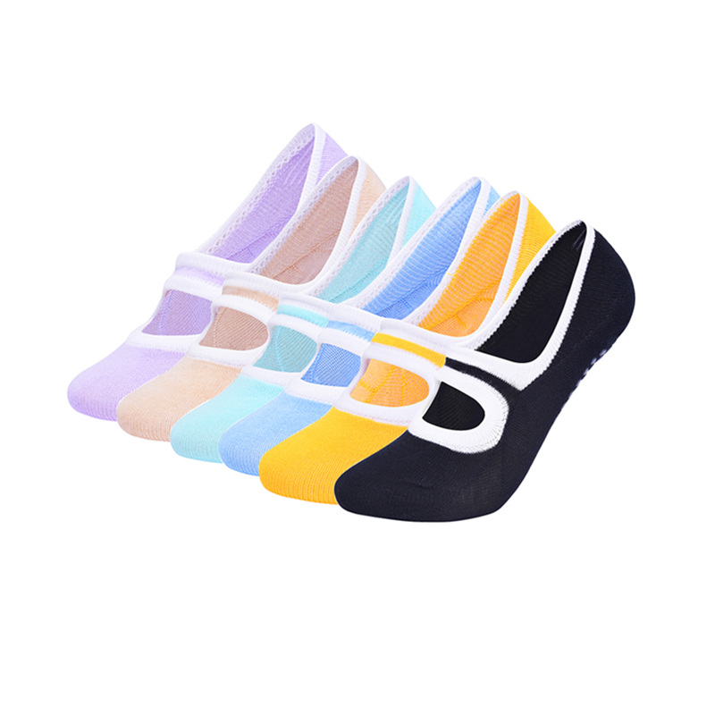

US ship Yoga Multicolor Quality Yoga Socks Women Pilates Socks Women's Ballet Yoga Dance Low To Help Socks Anti-skating Cotton Anti Slip, Green
