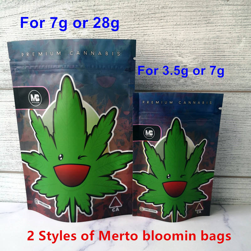 

METRO BLOOMIN Mylar Childproof Bag 420 Packaging Connected Cookis Bags Stand Up Pouch Dry Herb Flowers