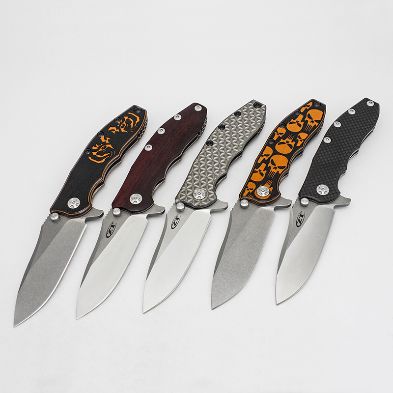 

Zero Tolerance ZT0562 Flipper Folding Knife Outdoor Camping Hunting Tools Tactical Defensive Knives Pocket EDC Titanium/Carbon fibre/Snake w